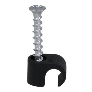 ScrewClip PH2 Screw Round Lead 10-14 - Black (Screw 5 x 40mm)