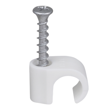 ScewClip PH2 Screw Round Lead 14-18 - White (Screw 5 x 40mm)