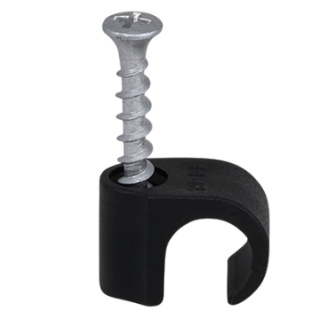 ScrewClip PH2 Screw Round Lead 14-18 - Black (Screw 5 x 40mm)