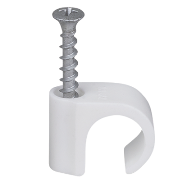 ScrewClip PH2 Screw Round Lead 18-22 - White (Screw 5 x 45mm)