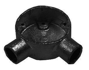 Cond Box Angle Black 20mm