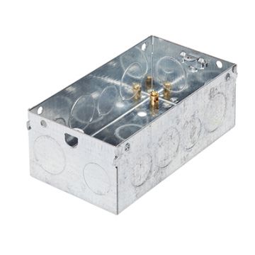 Switch & socket box Steel 2G 47mm