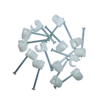 Cable Clip Round 14-20mm White