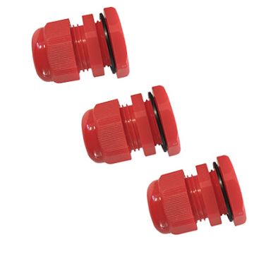 PVC Comp Gland IP68 20mm Red Small