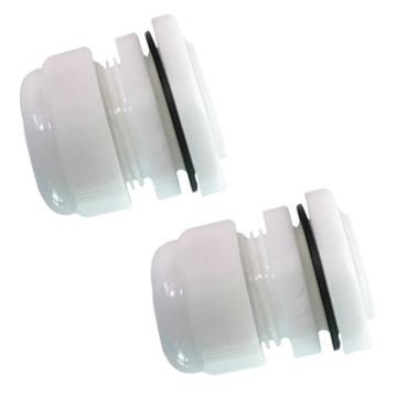 PVC Comp Gland IP68 20mm White Large
