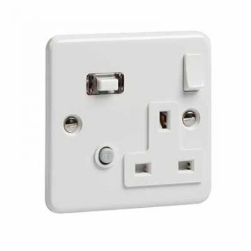 RCD Switch Single Socket Skeleton