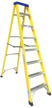 7 Step Plus Tray Fibre Glass Ladder