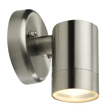 Wall Down Light (Round Base) - Stainless Steel GU10