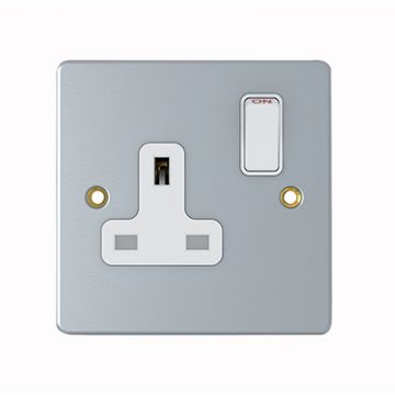 Socket Single Switched 13A Metal Clad