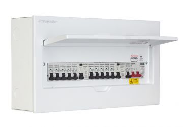 18M DB Dual 80A 9 MCB SPD Space